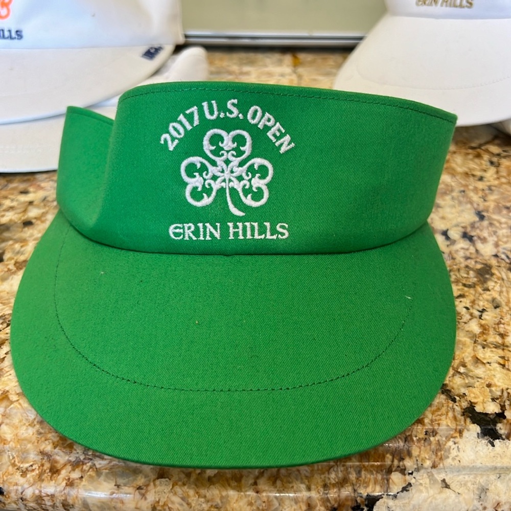 New US Open Polo Ralph Lauren Visor. New . Green with embroidery